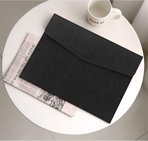 Miniatura 6 de FYY Carpeta de Archivos, Maletín Organizador de Documentos A4 de Cuero PU, Envelope de Archivo Portafolio Estuche para Tablet con Cierre Magnético a