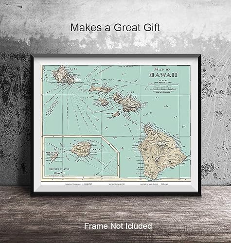 Miniatura 4 de Hawaiian Wall Decor - Hawaiian Wall Art - Hawaii Wall Art Print - 8x10 Hawaii Poster - Hawaii Wall Decor - Tropical Wall Decor - Hawaiian Islands