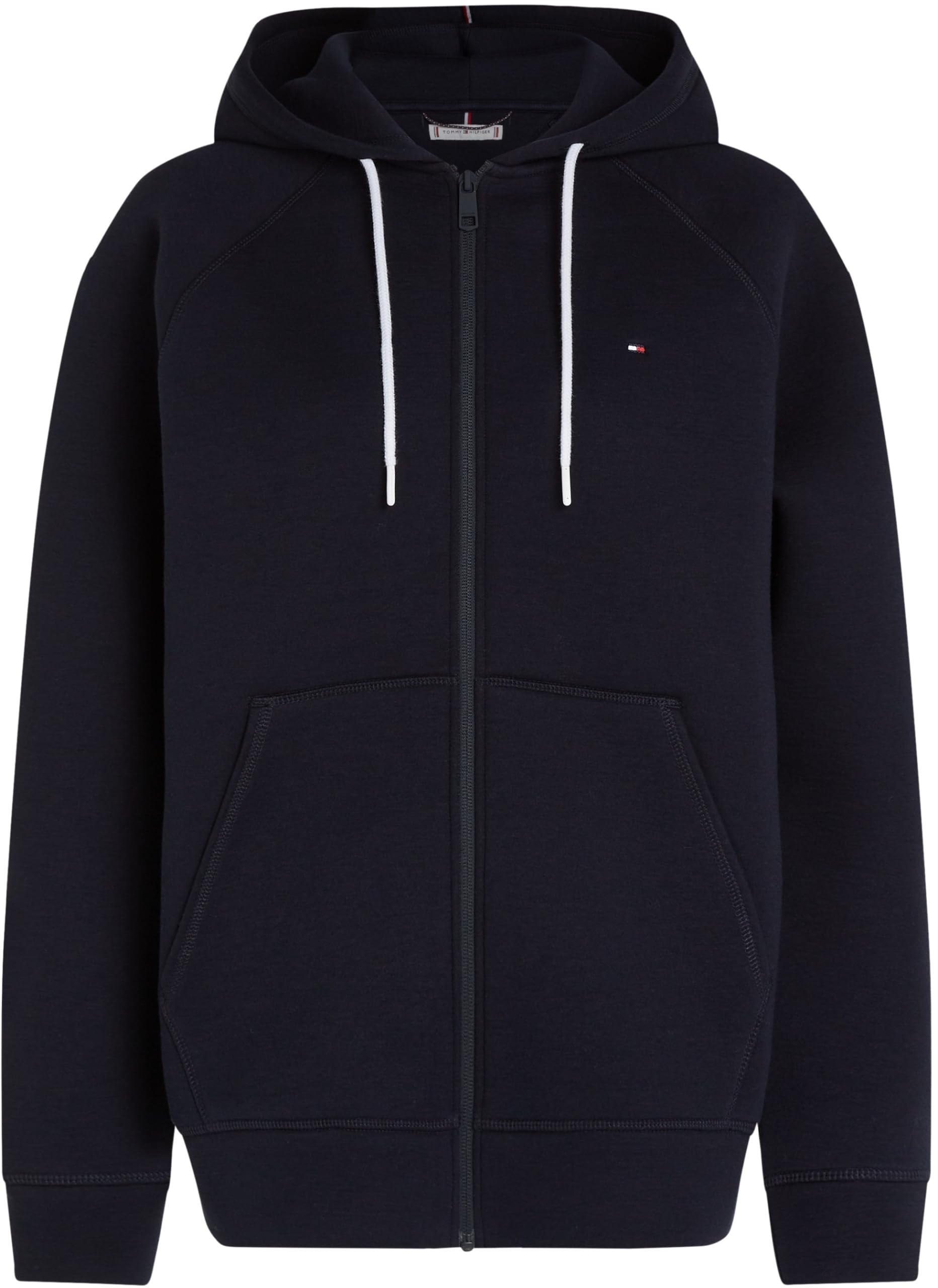Tommy Hilfiger Sweat à Capuche avec Fermeture Éclair Femme Oversized, Bleu (Desert Sky), M