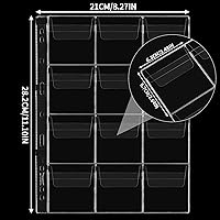 Vista 2 de Páginas para Recolectar Monedas de Uncle Paul 5 Hojas 12 Bolsillos Fundas Estándar con 9 Orificios para Insertar Monedas Fundas para Coleccionistas