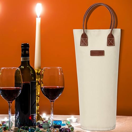 Miniatura 5 de Bolsa para vinos con aislamiento, para 2 botellas, bolsa de viaje acojinada, con correa para el hombro y sacacorchos, regalo perfecto para los
