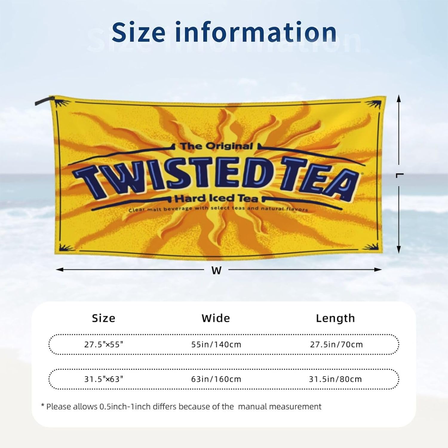 VITACEUTICS Beach Towel, Novelty Graphic Towels, Lightweight Highly Absorbent Wrap Bath Towels Soft Pool Towel for Men Women 27.5"X55"