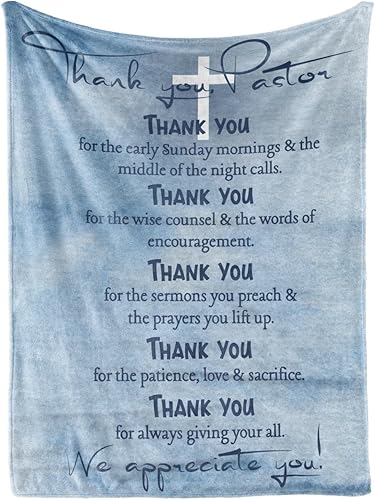 Miniatura 8 de InnoBeta Regalos de agradecimiento para pastores para hombres, manta de agradecimiento, regalos de agradecimiento para Navidad, día de