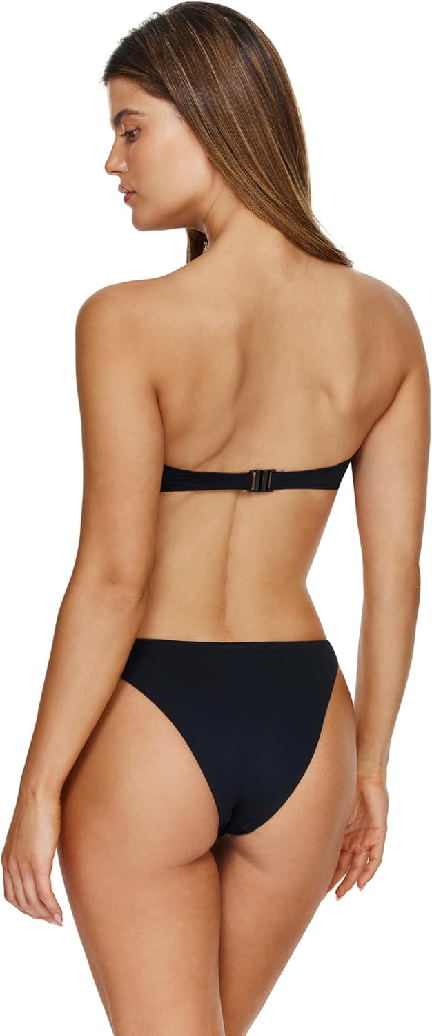 Gottex Flirtt Bandeau Bikini Top- Adjustable Removable Straps, U Wire Insert, Back Hook Closure, Bottoms Sold Separately - Image 4
