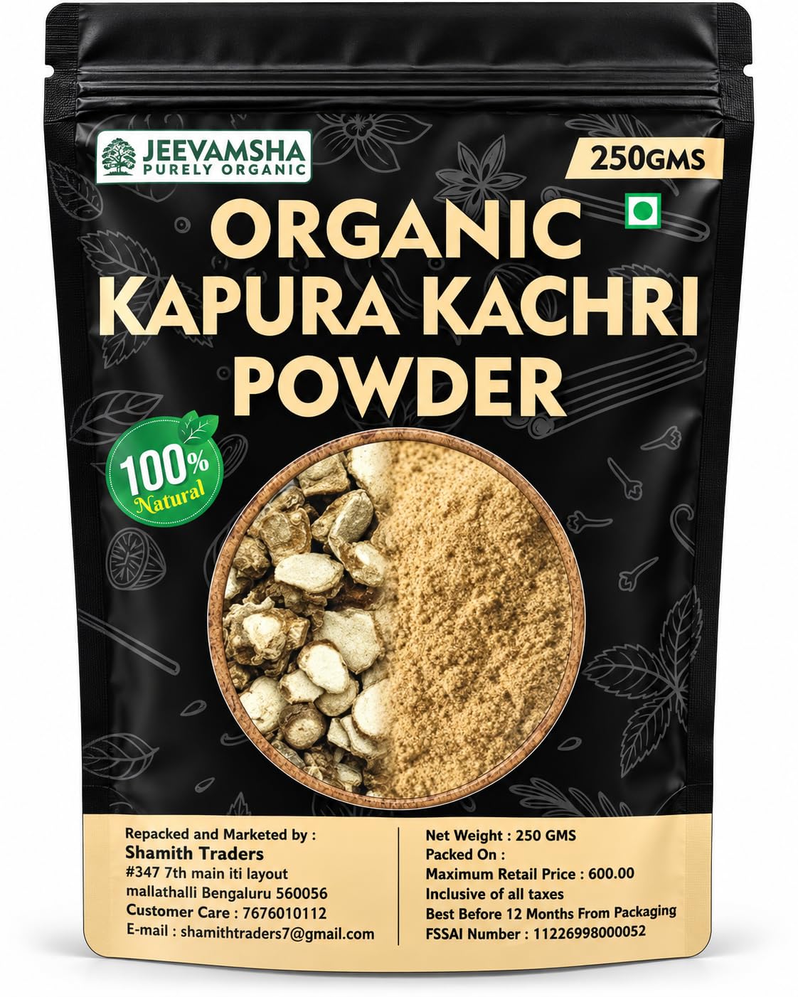 Kapura Kachri Powder 250g – Organic Pure & Natural Herbal Powder for Kidney, Digestion & Joint Health – Ayurvedic, Chemical-Free