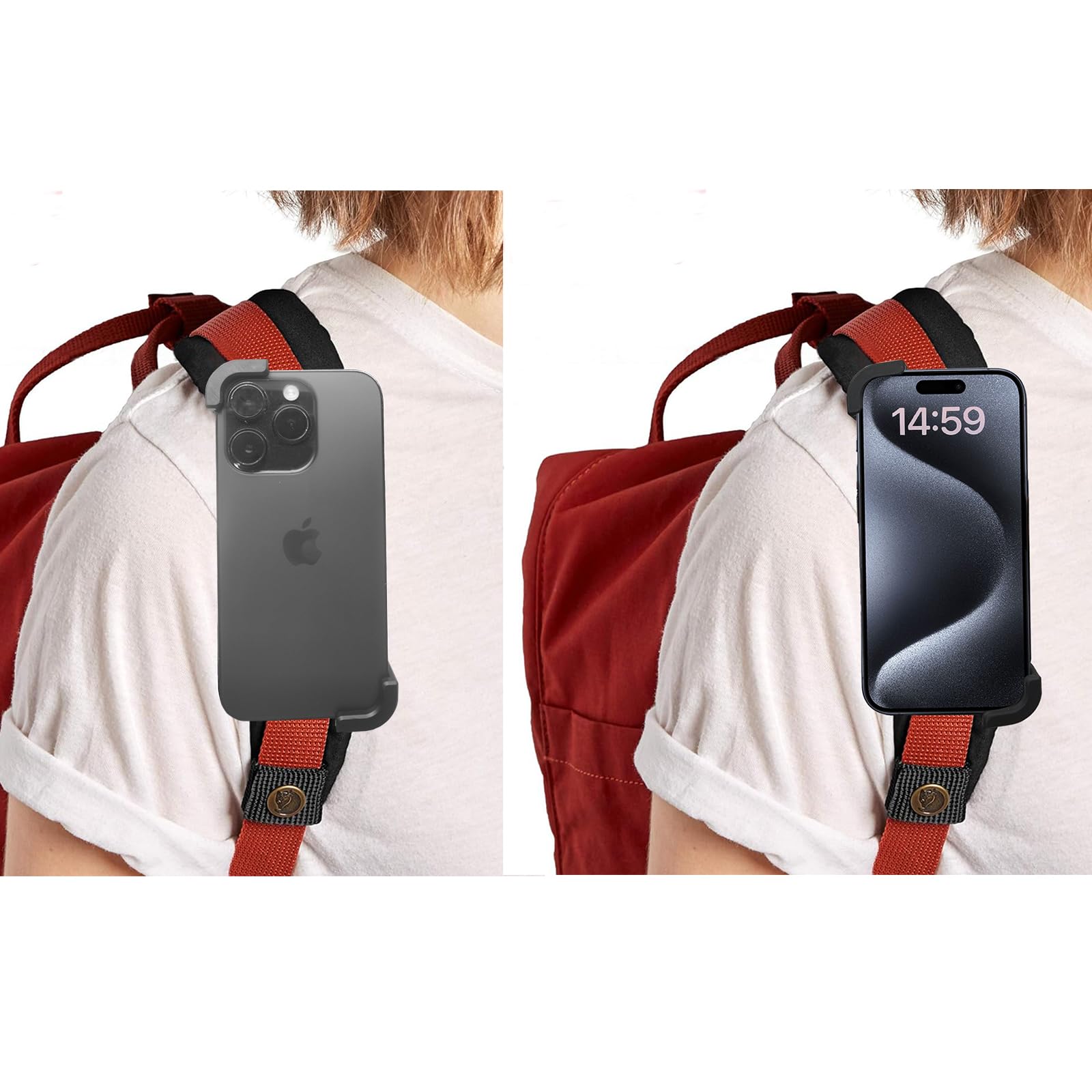 FORZEN Backpack Strap Clip Mount for iPhone,Backpack Shoulder
