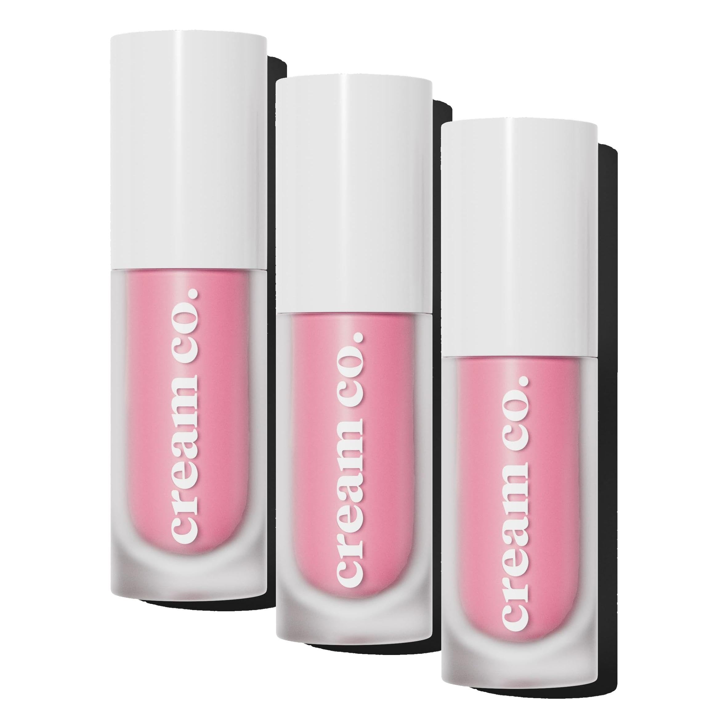 Cream Co. Allık Ruj Göz Farı Glow Tint Baby Pink, Nemlendirici Makyaj, 508 Pastel Pembe, Hyaluronik Asit Peptit (3 paketi)