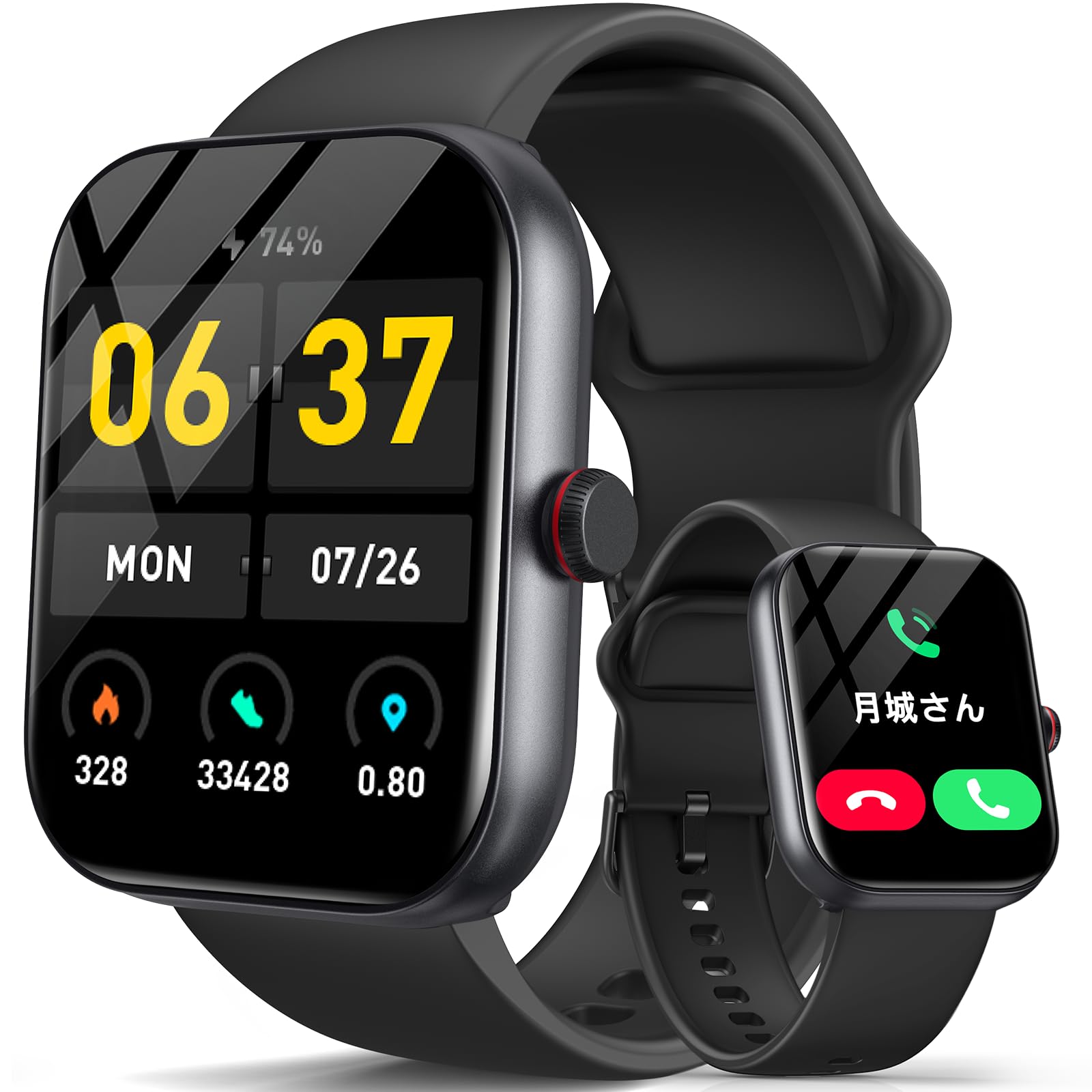 Amazon | スマートウォッチ iPhone アンドロイド対応【2024新登場  