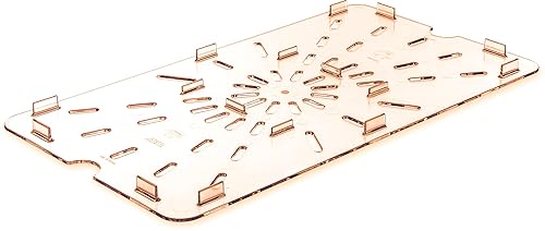 Carlisle FoodService Products 1041513 StorPlus Estante de drenaje de alto calor, 0.60 x 9.88 x 17.75 pulgadas, ámbar, para bandeja de alimentos de