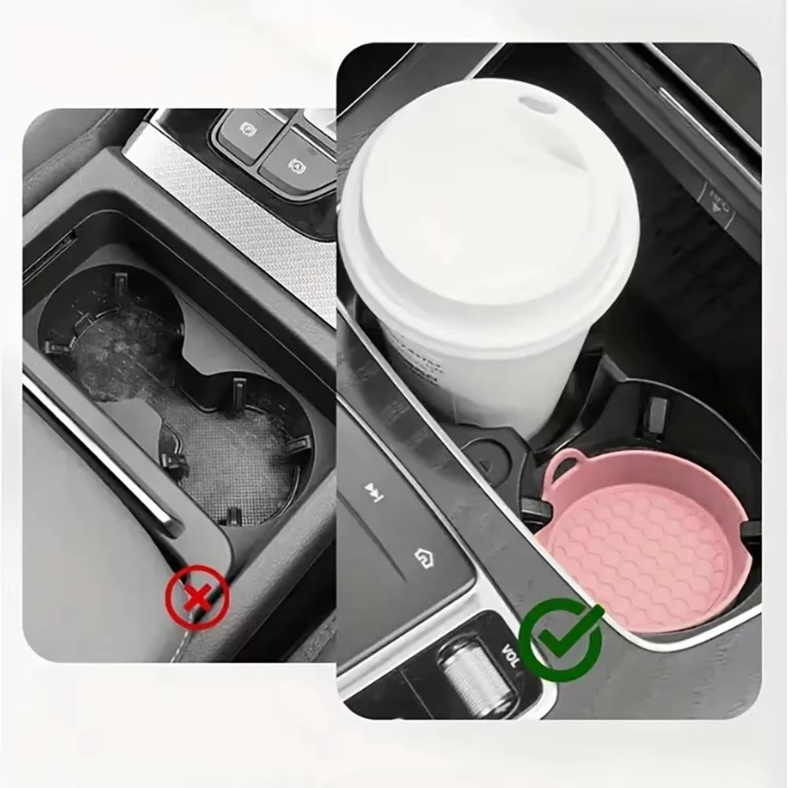 Portabebidas Coche 2Pcs Portavasos Universal Coche para Posavasos