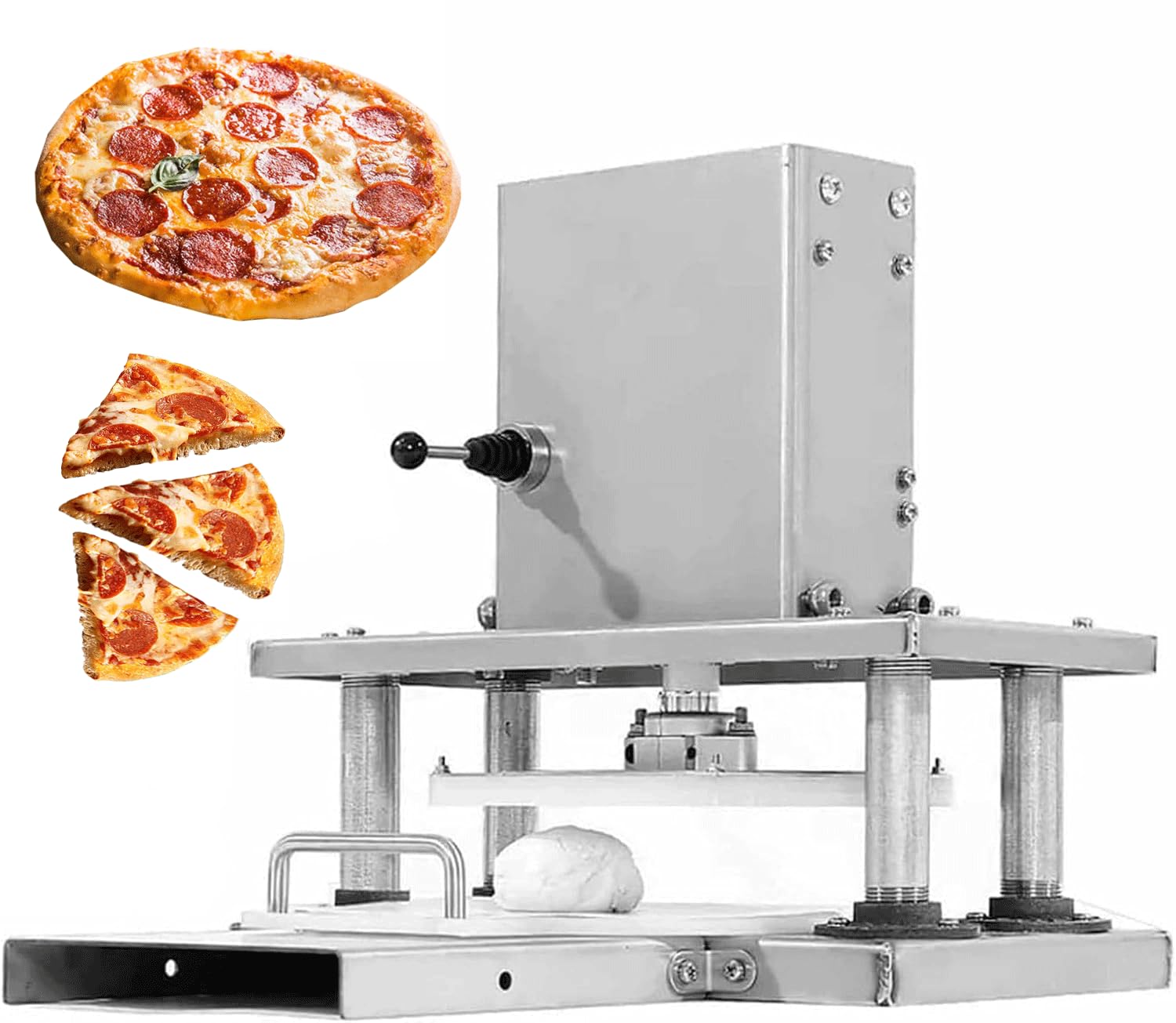 Maszyna do rozdrabniania pizzy, komercyjna elektryczna maszyna do rozdrabniania ciasta, elektryczna prasa do ciasta do pizzy, prasa do ciast, przecinarka do ciasta