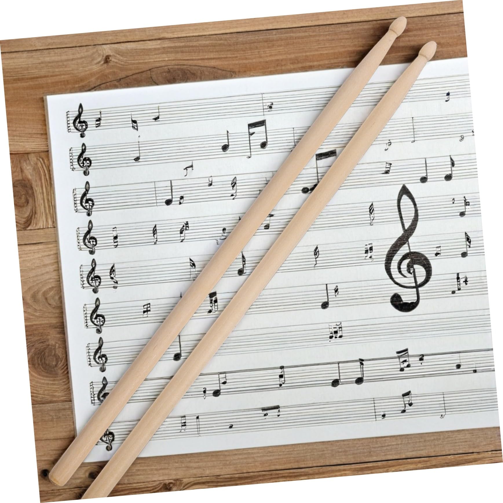 Bacchette Jazz 5a in Legno, 12 Paia, Presa Confortevole | Finitura Precisa, Design Bilanciato, Uso Versatile per Gruppi e Studi Musicali