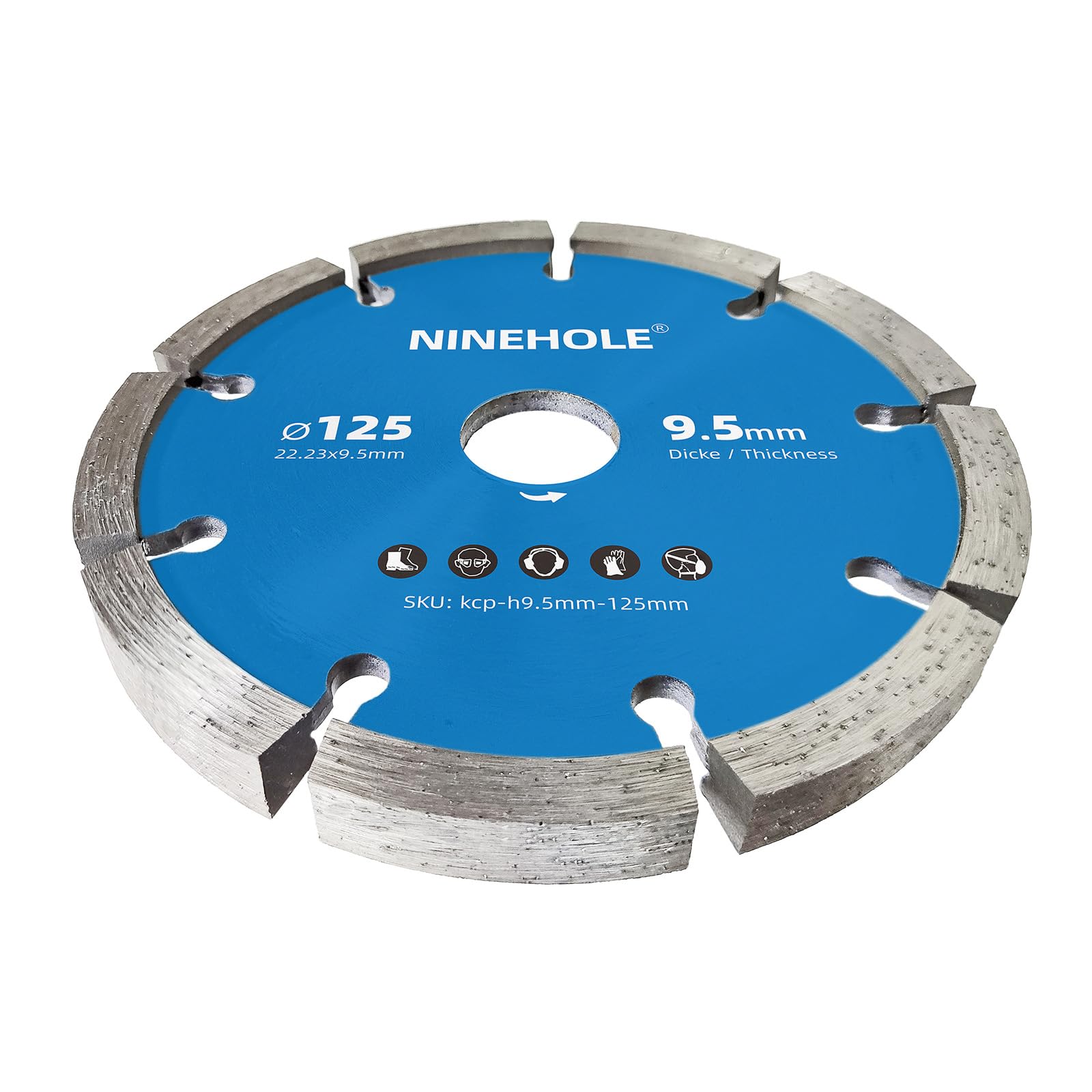 Diamant Frässcheibe für Beton Mörtel Mauerwerk und Putz, Durchmesser 125mm, Dicke 9.5mm Diamant Mörtelfugenfräser Frässcheiber Fugenfräser