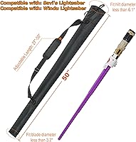 Vista 2 de Cosmos Lightsaber Carrying Bag Light Saber Storage Bag with Adjustable Shoulder Strap, Portable Lightsaber Sheath Shoulder Bag Lightsaber Carrying