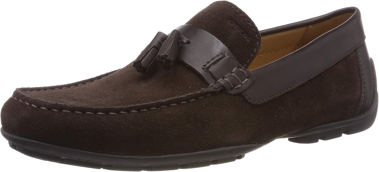 Geox Men's U Moner A Mocassins, Brown Brown Coffee C0183, 9