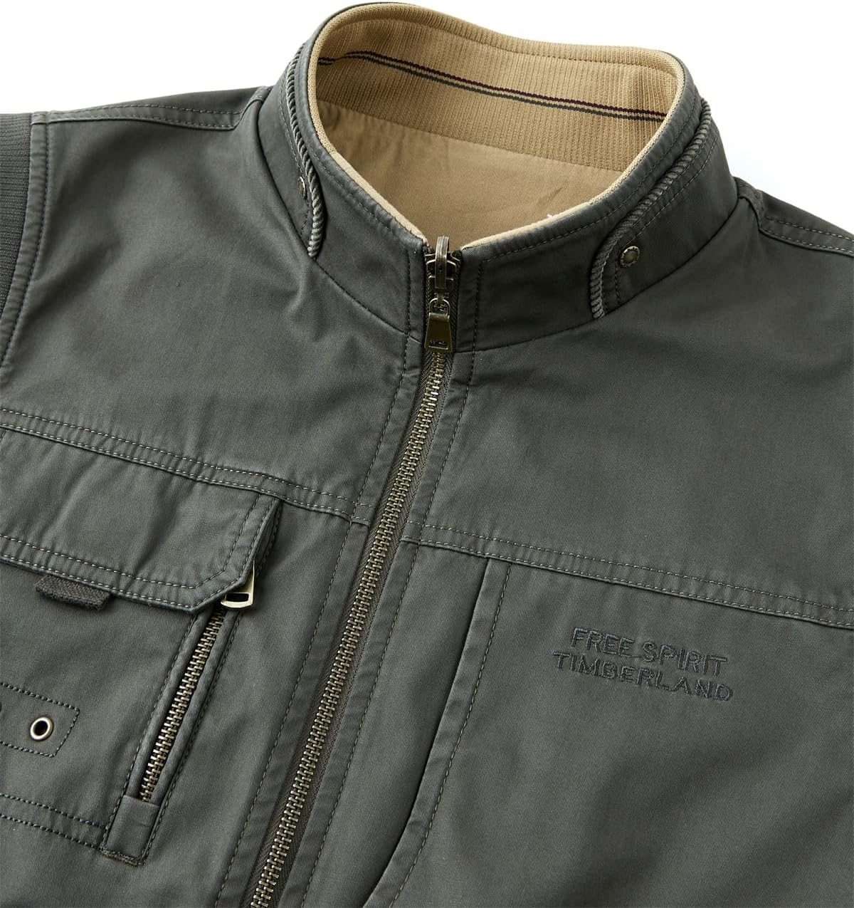 Men's 100% Cotton Washed Reversible Vest 9 Concealed Pockets Travel Casual Gilet Safari Outwear - Image 2