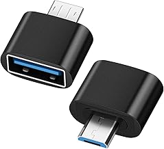 BORLTER CLAMP Micro USB auf USB OTG Adapter 2-Pack, Micro USB Adapter für Android Smartphone, USB Memory Stick, tragbare Festplatten und mehr