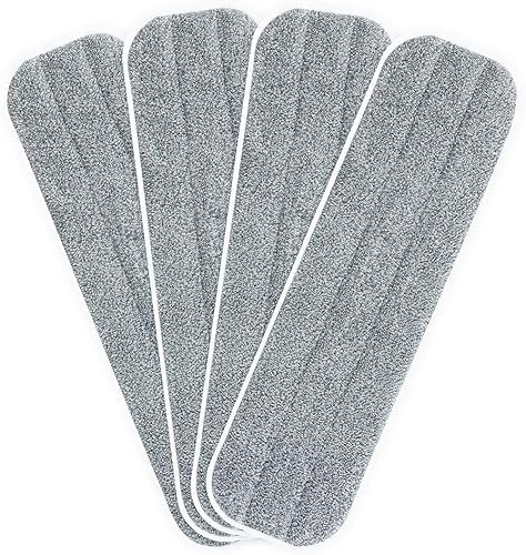 Almohadillas de microfibra de repuesto, cabezales de microfibra de 18 x 5 pulgadas, compatibles con mopa Bona, reutilizables y lavables, se adaptan Almohadillas de microfibra de repuesto, cabezales de microfibra de 18 x 5 pulgadas, compatibles con mopa Bona, reutilizables y lavables, se adaptan