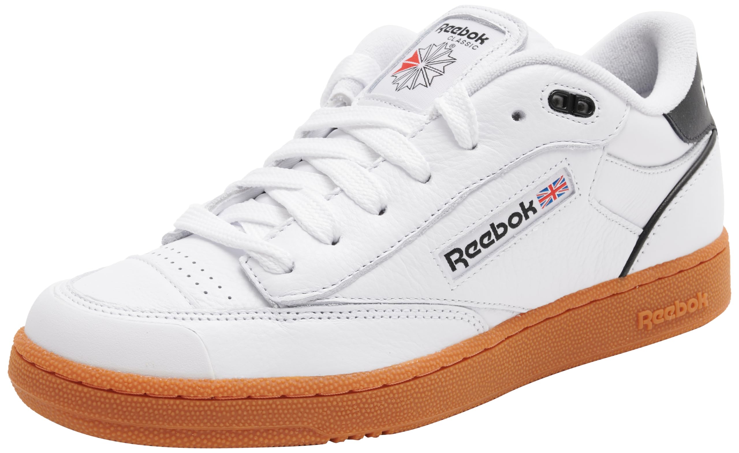 Reebok Men Club C Bulc Sneaker, FTWR White/Black/Reebok Rubber Gum-03, 6.5