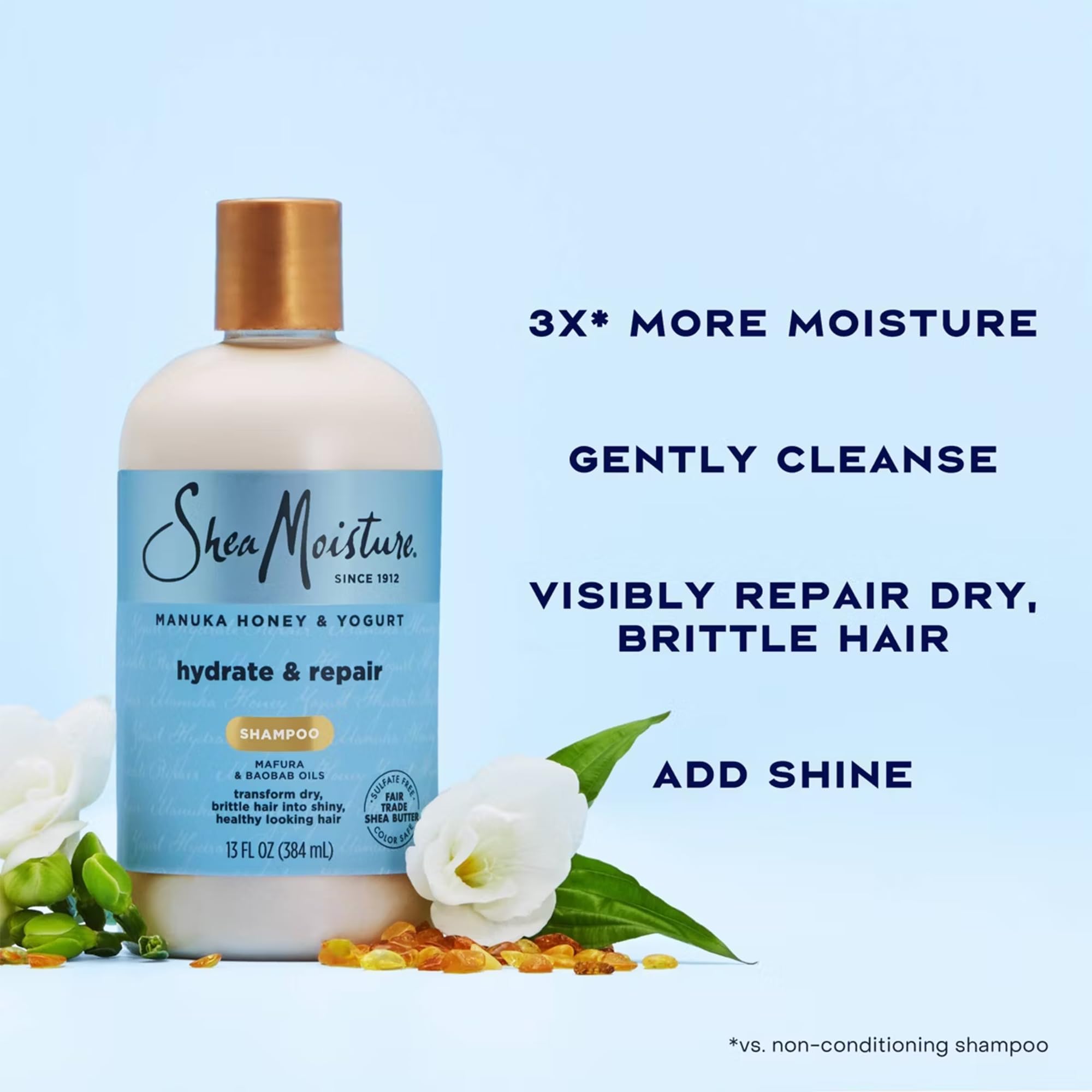 Shea Moisture Manuka Honig und Joghurt Hydrate + Repair / Shampoo / Conditioner / Protein Power Treatment (Masque) / Geschenkset / Deal