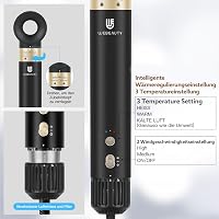 webeauty 5 az 1-ben Hajformázó és Hajszárító Kefe, 110.000 RPM Negatív Ionos Gyorsszárító, Meleglevegős Hajformázó Készlet Autós Légbefúvóva 6