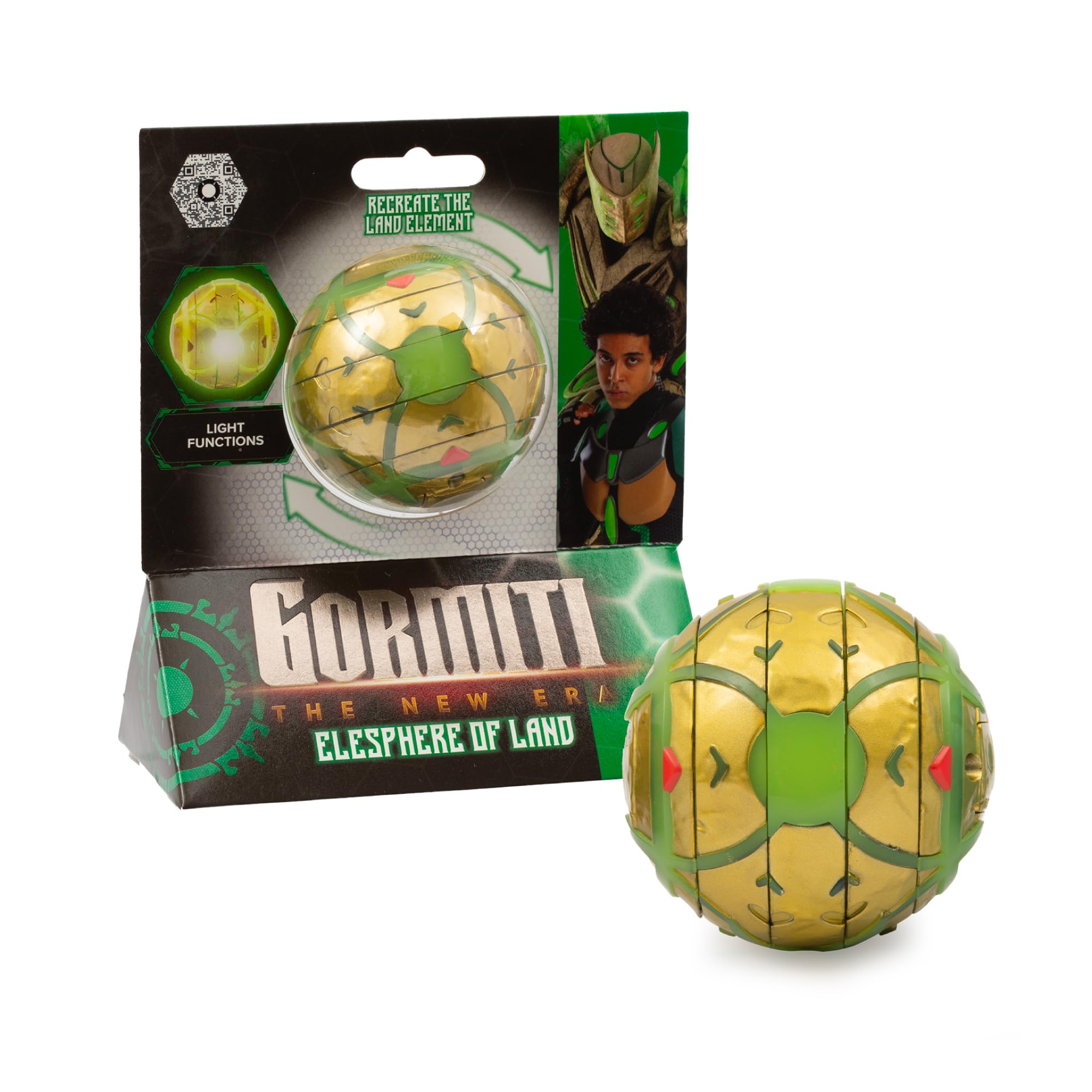GORMITI THE NEW ERA, Elesphere of Land with Light, Electronic Light Effects, Earth Model, For Children Aged 4+