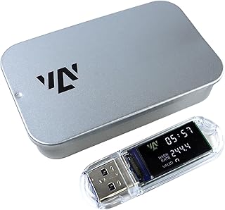 Bitcoin Miner LV03 USB Miner - 250KH/S Solo ASIC, 1W Low Power, 2.4G WiFi, Mini Display, Phone & Laptop Compatible, Beginner Crypto Mining Device