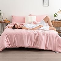 Vista 36 de COTTEBED - Juegos de edredón naranja Queen en oferta Prime, ropa de cama ligera lavada suave para todas las estaciones, edredones alternativos al