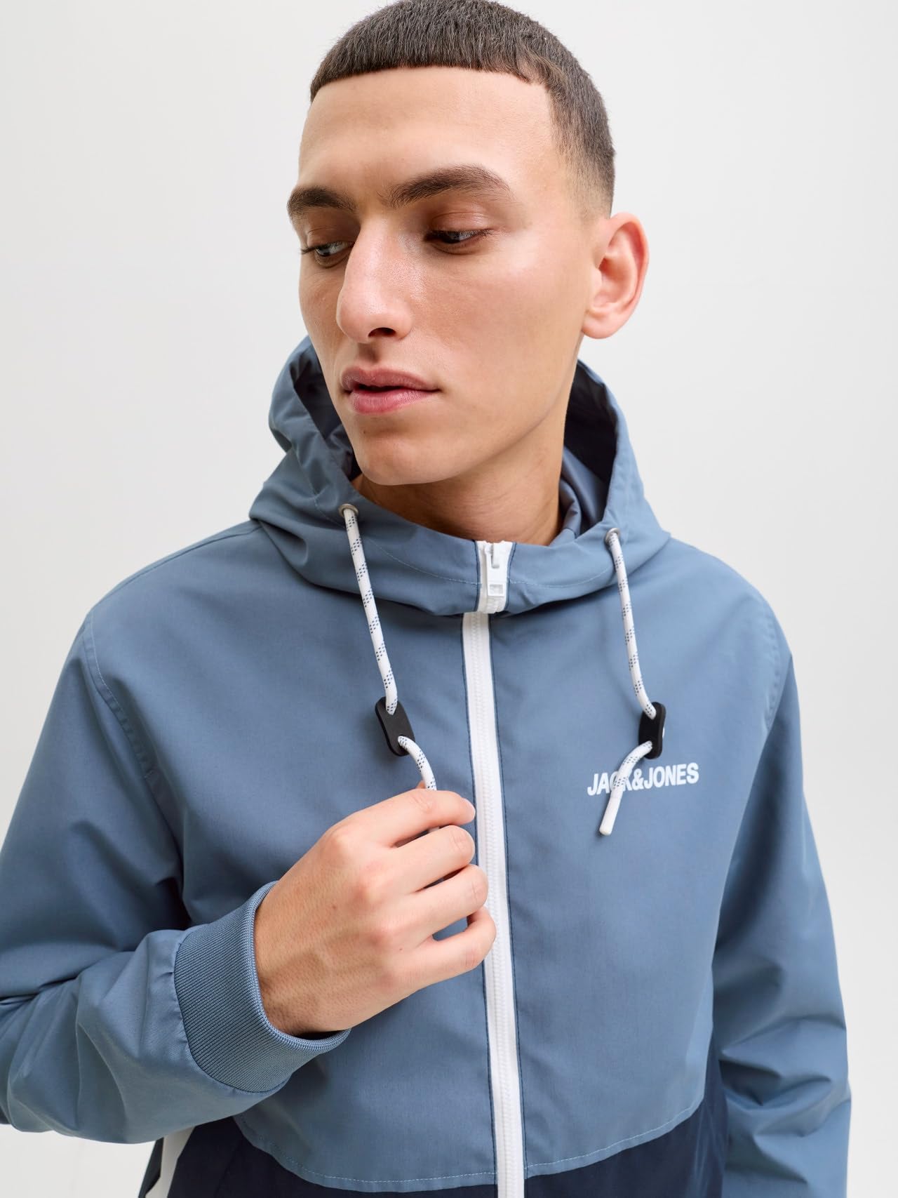 JACK & JONES Jjerush Hood Bomber Noos Chaqueta bomber Hombre (Pack de 1)
