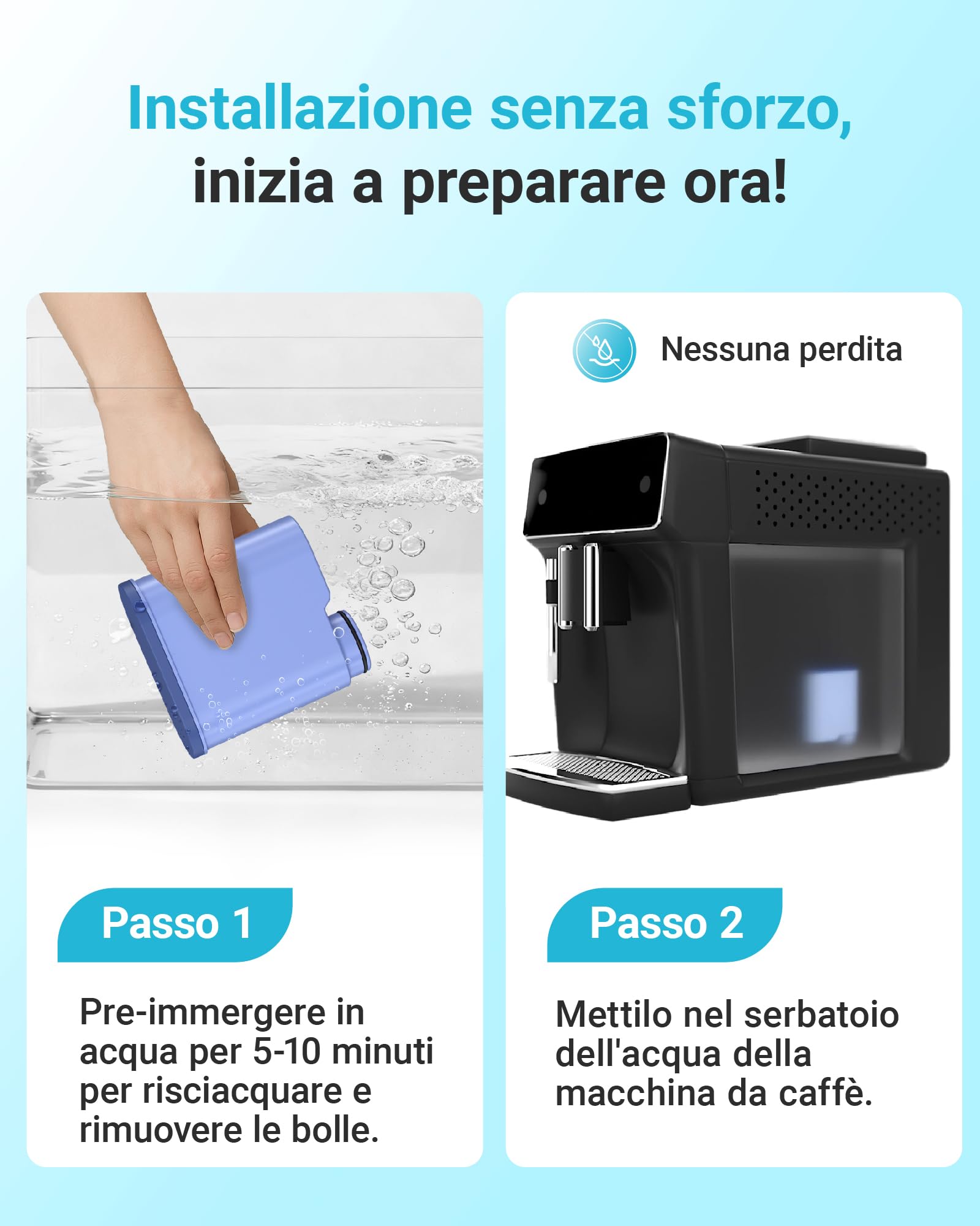 AQUA CREST Filtro acqua di Ricambio per Philips® AquaClean® CA6903/10 CA6903/22, Compatibile con le Macchine da Caffè Automatiche Saeco® Philips® (4)