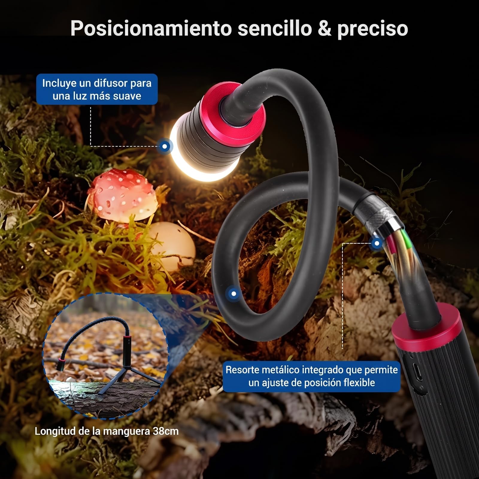 NEEWER Luz LED Flexible para macrofotografía Basics ML01 IP54