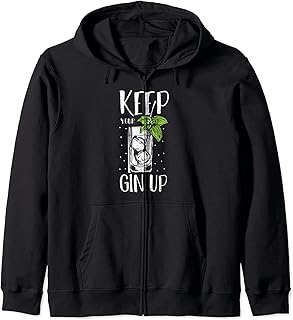 Gin amante: Keep Your Gin Up - Ginebra Sudadera con Capucha
