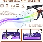 Reading Glasses for Women Men, Blue Light Blocking Ladies Computer Readers with Spring Hinge