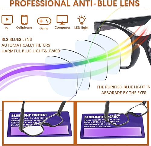 Miniatura 7 de CLASAGA Reading Glasses for Women, Pattern Design Ladies Computer Readers Blue Light Glasses