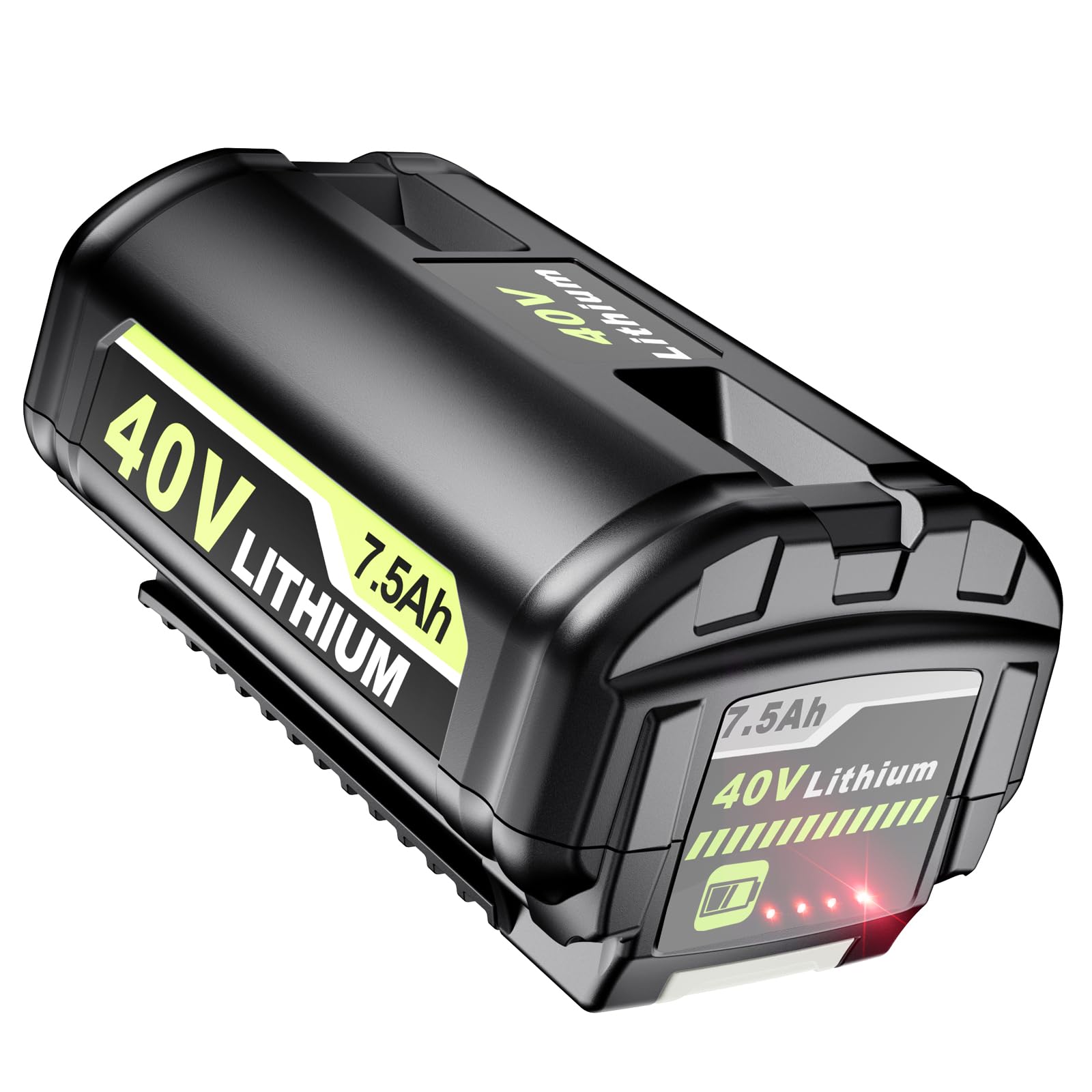 Upgraded 7500mAh OP4026 Replacement Battery Compatible with Ryobi 40V Battery Lithium Replacement OP4050A OP40601 OP40602 for 40V Tools with LED Indicator
