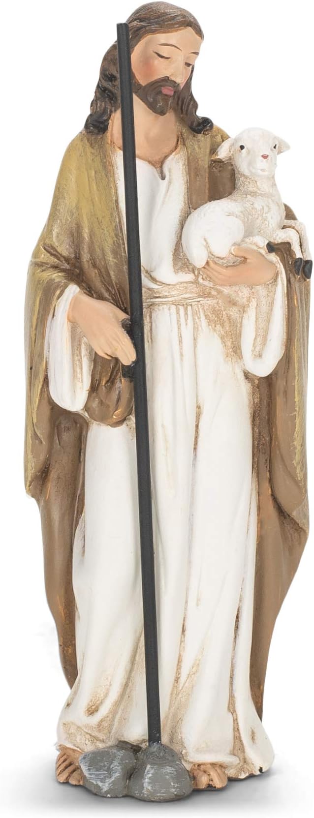 Joseph's Studio by Roman, Renaissance Collection, 4" H Good Shepherd Figure, Home Décor, Devout Gift, Prayerful Inspiration (2x1x4)