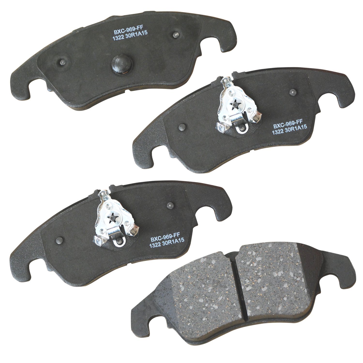 Bendix Premium SBC1322 Ceramic Front Brake Pads for Audi A4 allroad 2015-2013, A5 2009-2008, A5 2016-2015, A6 2015-2012, A6 Quattro 2015-2013, A7 Quattro 2015-2014, Q5 2016-2009