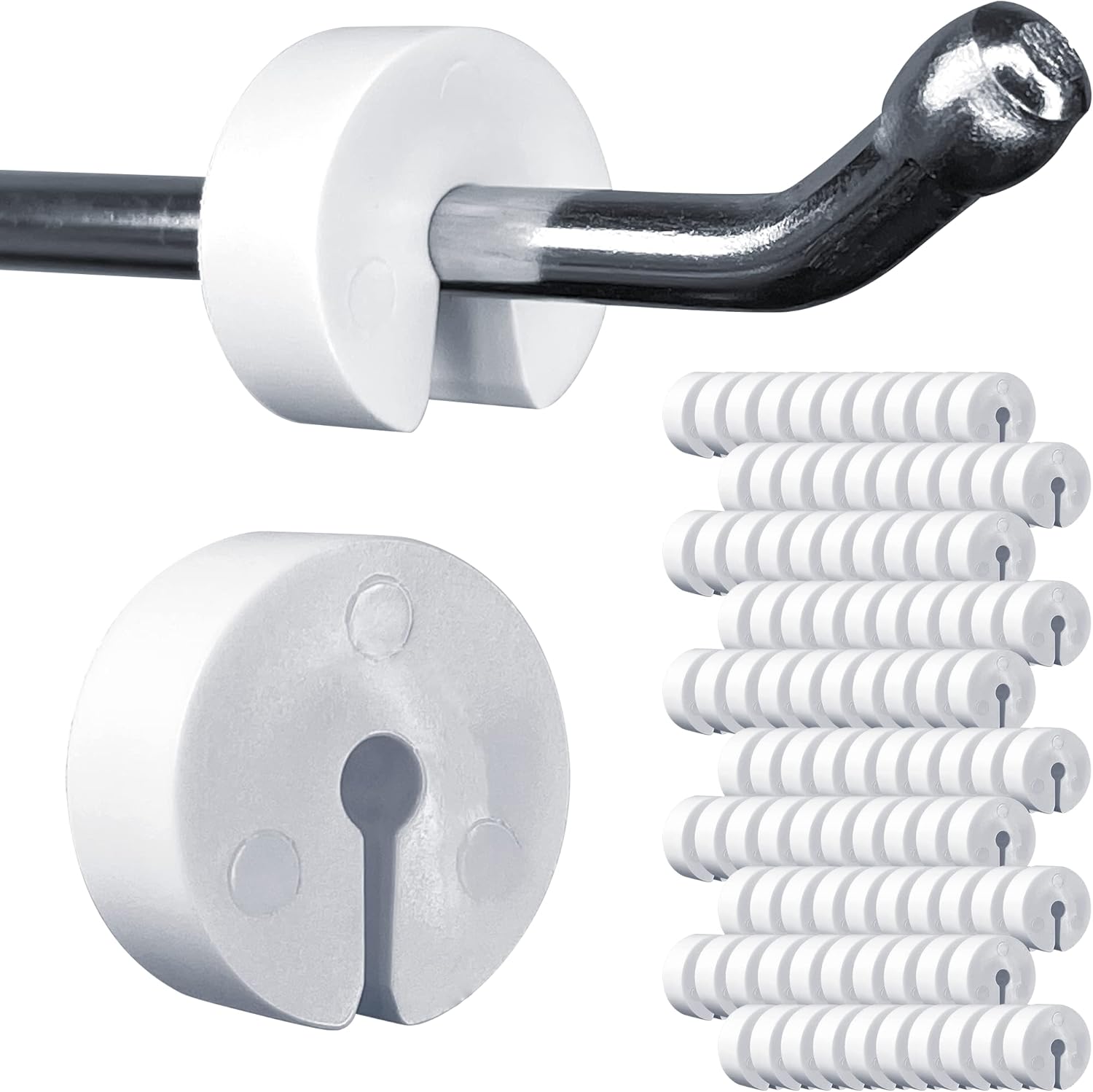 Gluposti Peg Hook Stoppers for 1/4 Pegboard Hooks