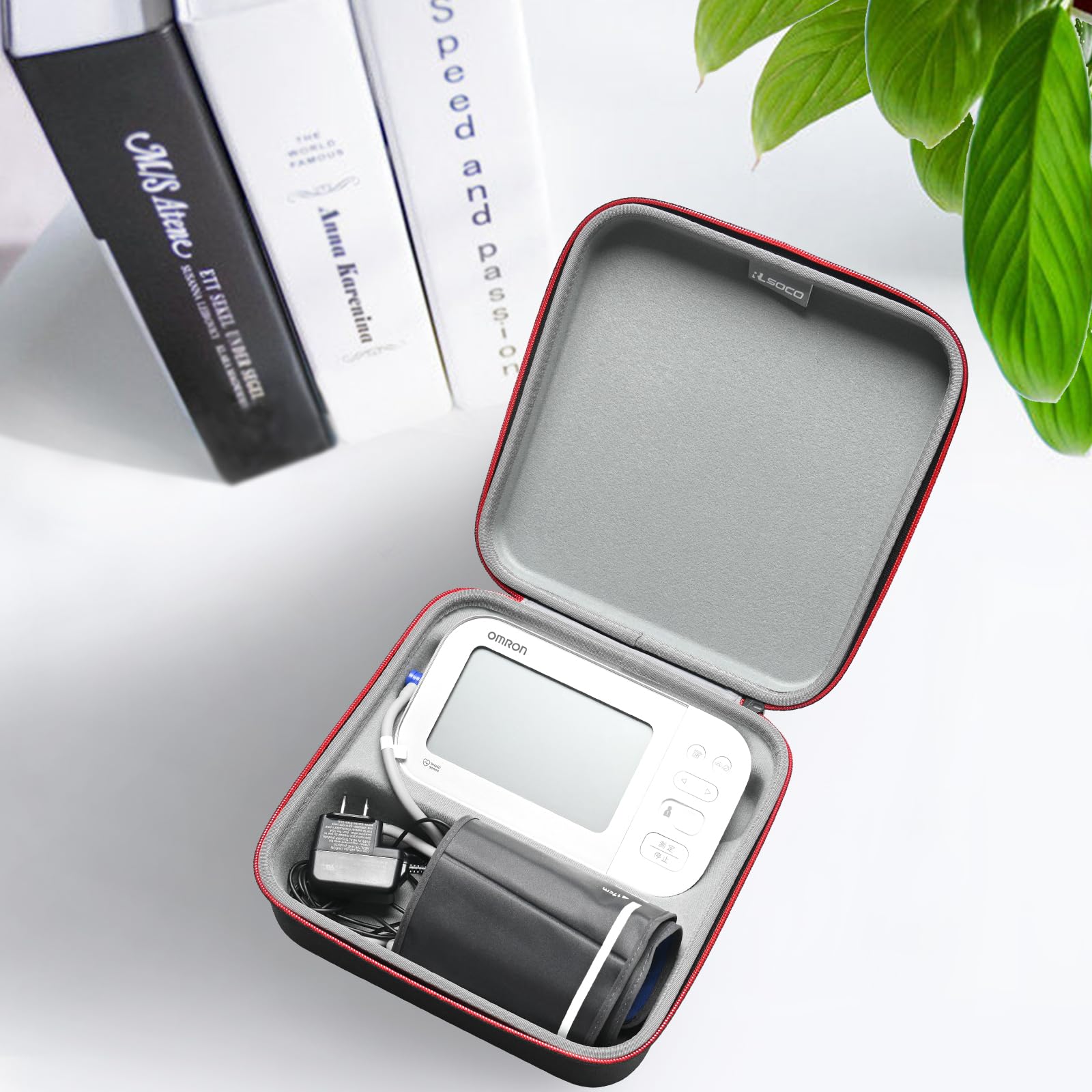 RLSOCO Tasche für OMRON X7 Smart Automatisches Oberarm Blutdruckmessgerät (Nur Tasche),Schutzhülle Stoßfest,Staubdichte,Wasserdichte,Kompaktes Design mit Strapazierfähiger Griff und YKK-Reißverschluss