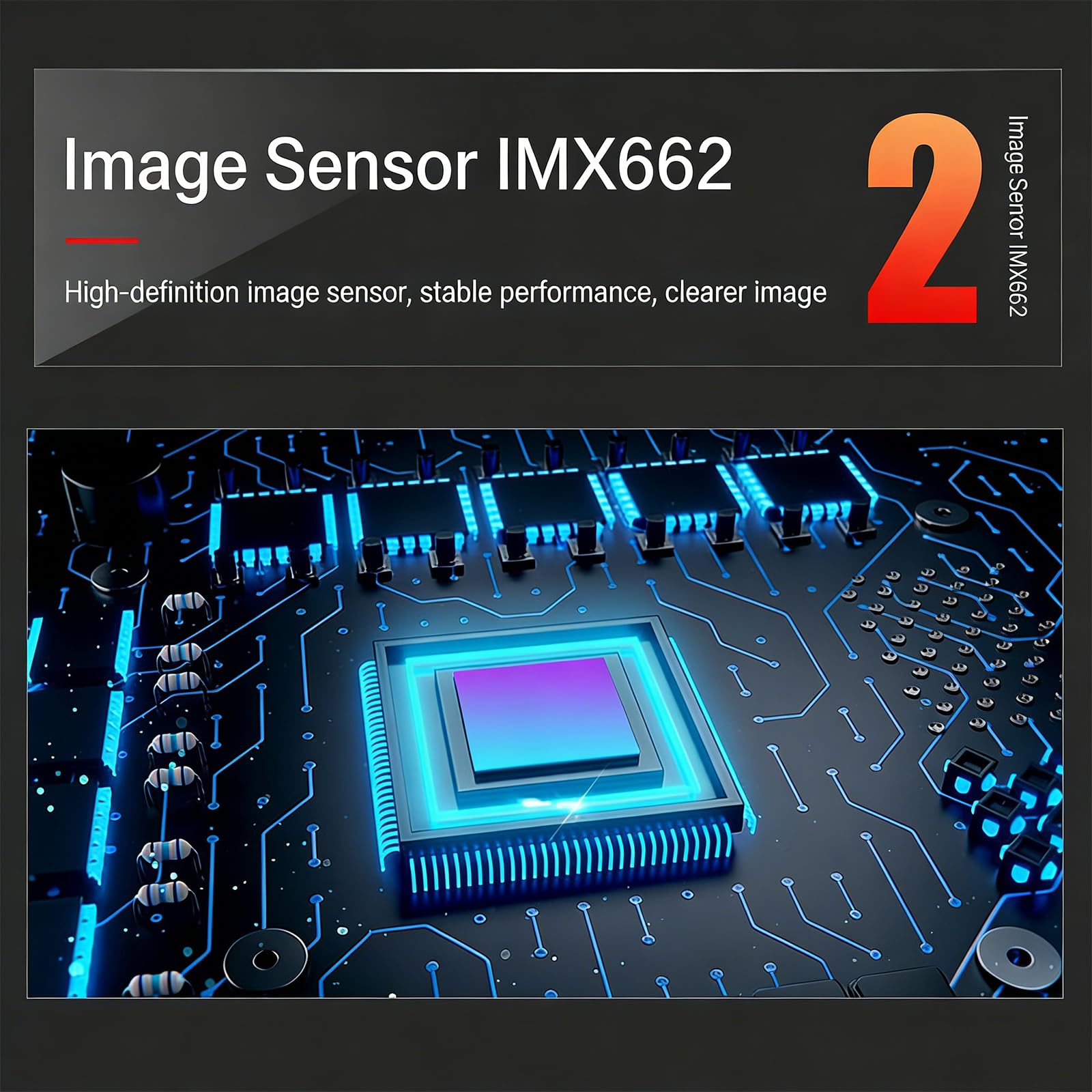Modulo webcam da 2 MP con vista a 100 gradi per videochiamate