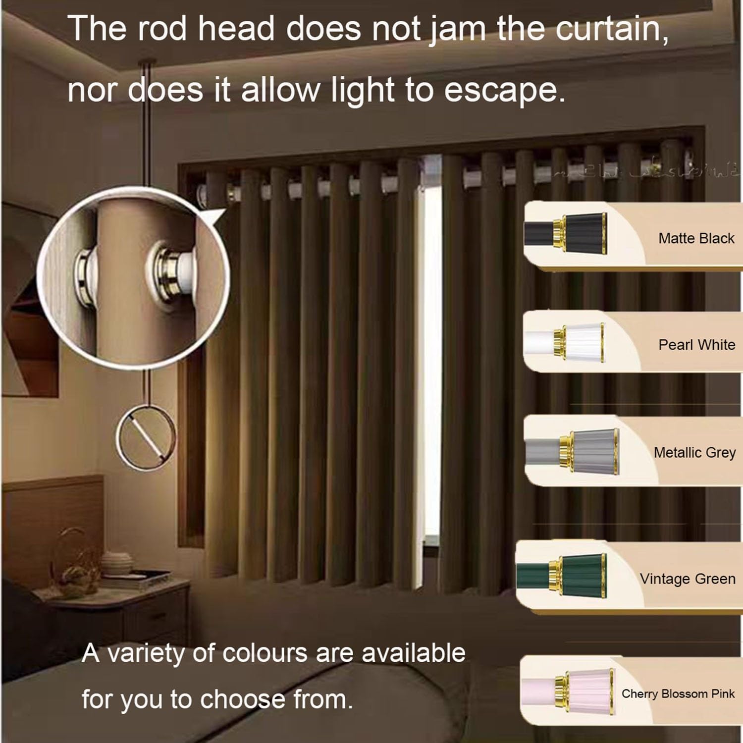 Tringle à rideau de douche réglable de 40 à 500 cm, sans perçage, pour salle de bain, chambre à coucher, placards (blanc 4,1 m à 5 m) – Installation facile et élégante