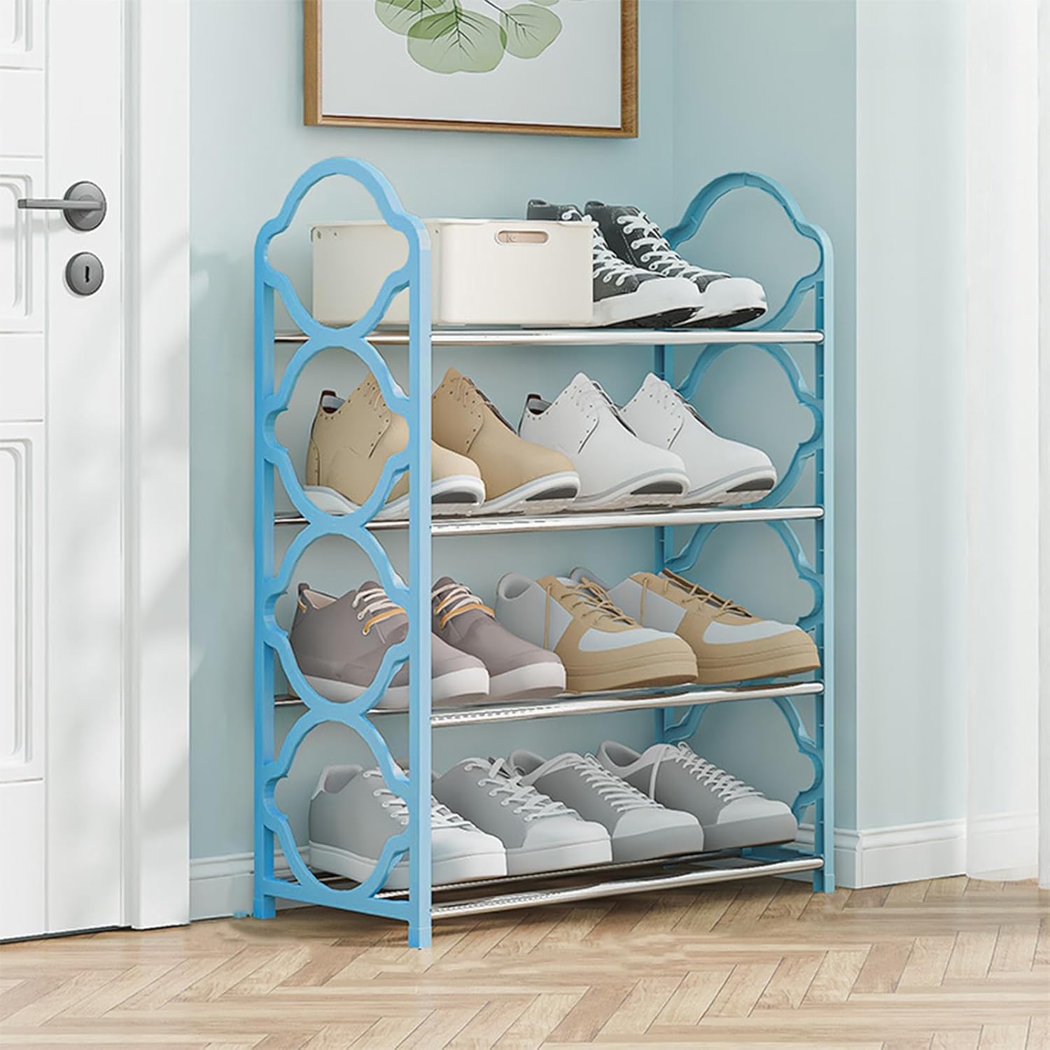 4Tier Shoe Rack Storage Organizer Large Capacity Storage