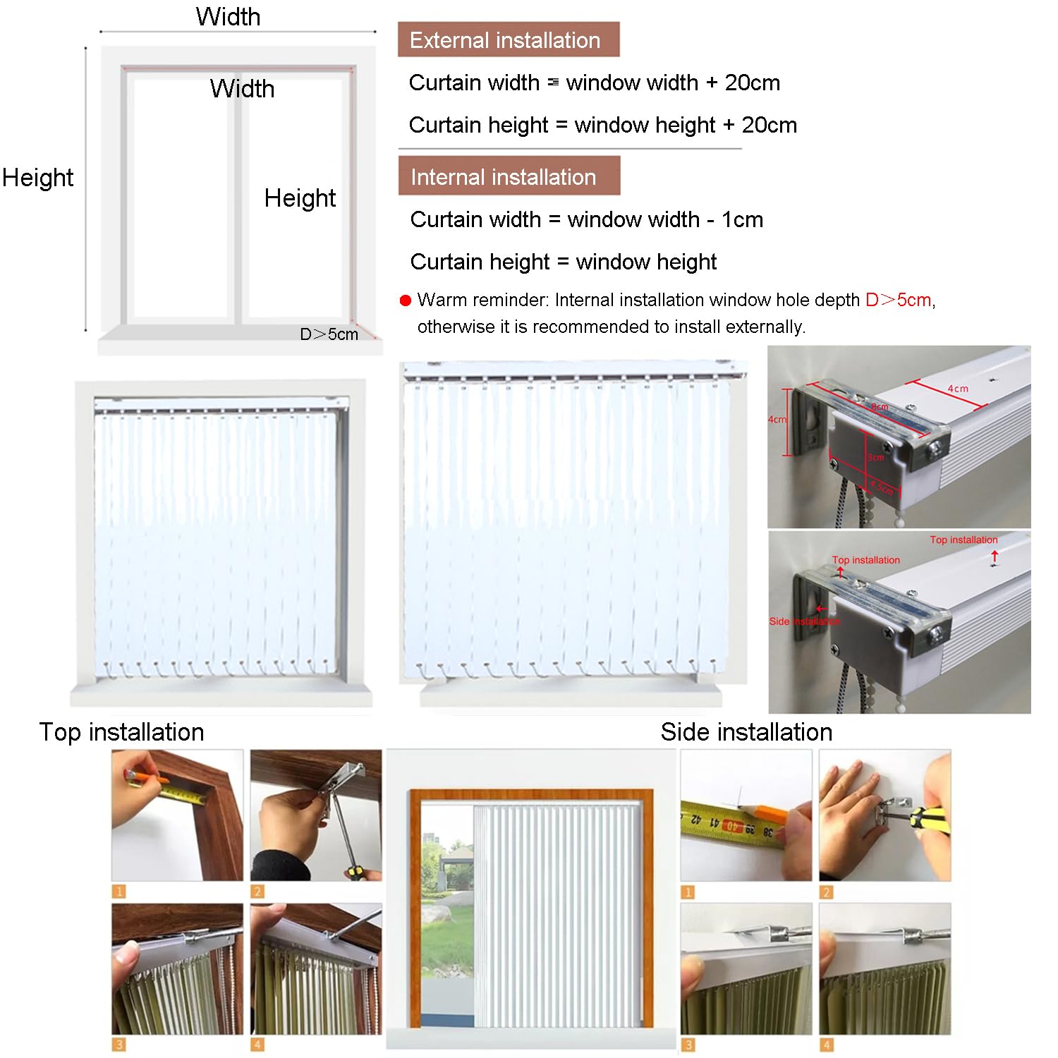 Cumizable aluminiowe żaluzje weneckie 120 cm x 90 cm – wodoodporne zaciemnienie i filtrowanie światła do prywatności domu/biura dostępne w wielu kolorach