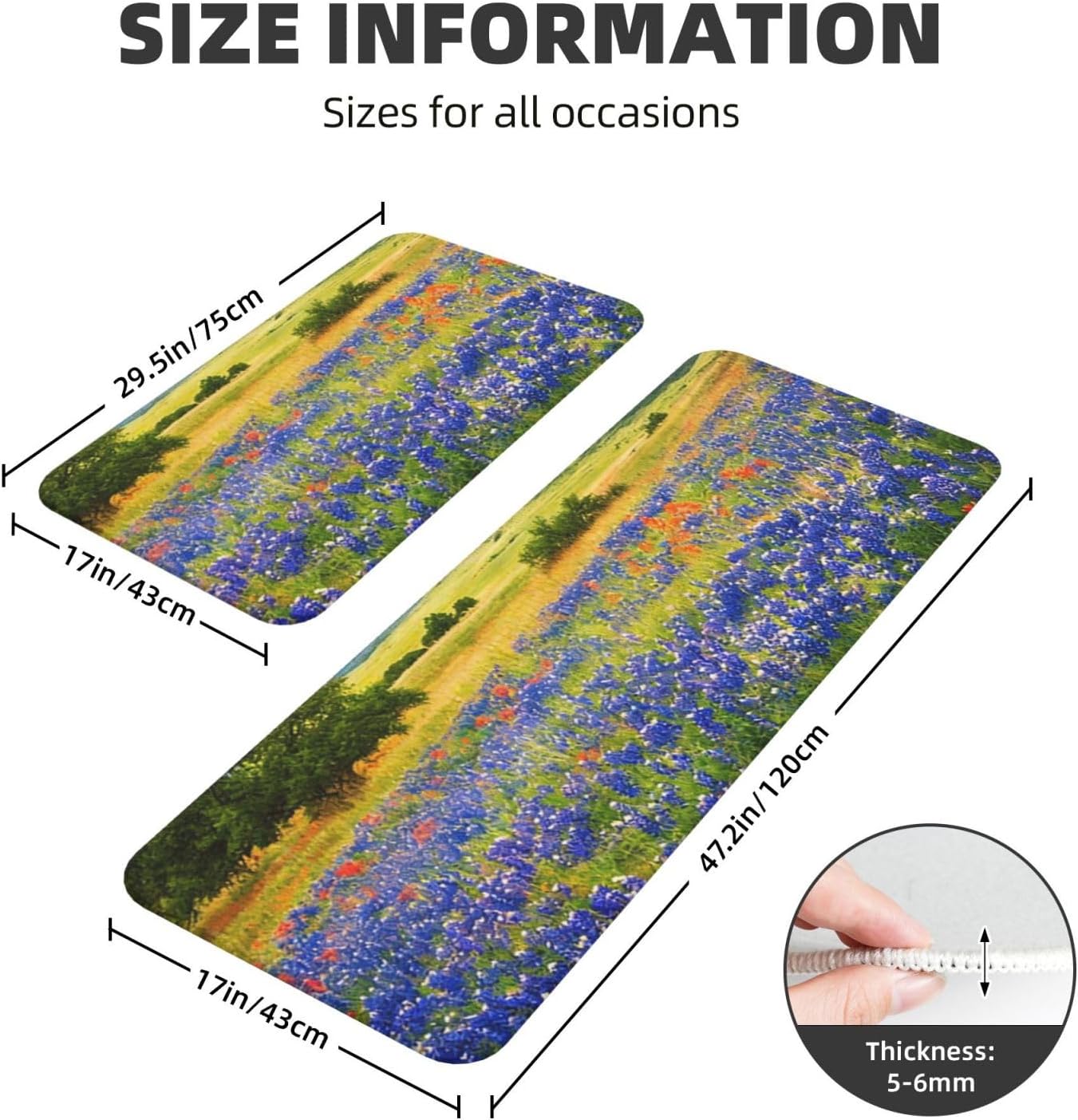 Kitchen Rugs Home Decor Kitchen Mats for Floor Anti Fatigue Kitchen Mats