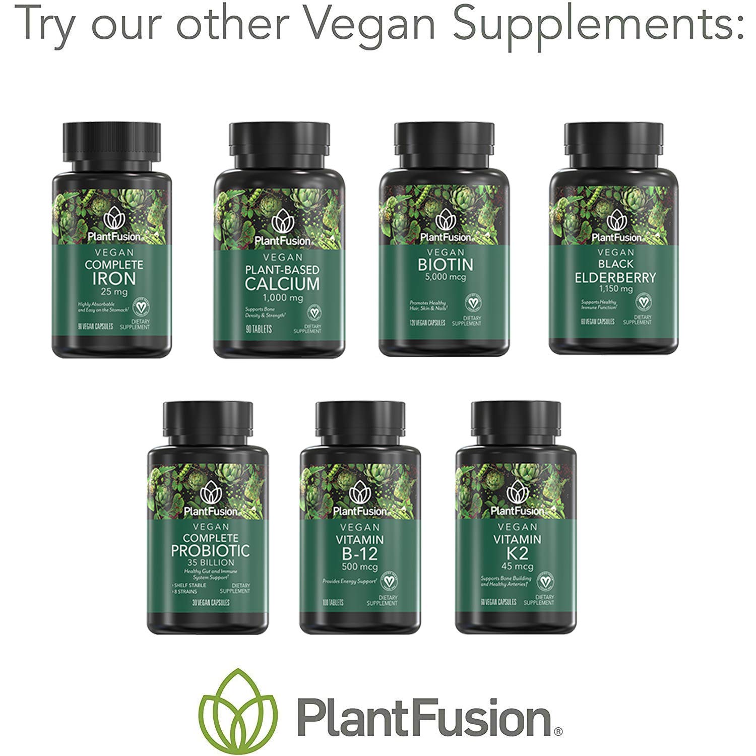 PlantFusion Vegan Biotin from, Premium Vegan Biotin for Women and Men (5000mcg), Natural Hair Skin and Nails Vitamins, 120 Vegan Capsules — Amazon image 7