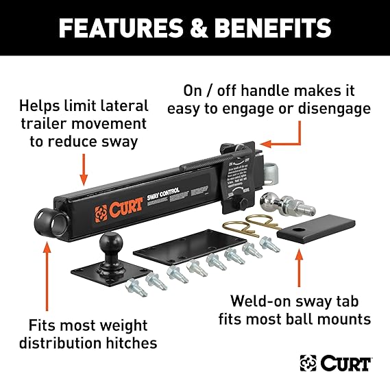 CURT Manufacturing 17200 Sway Control Kit