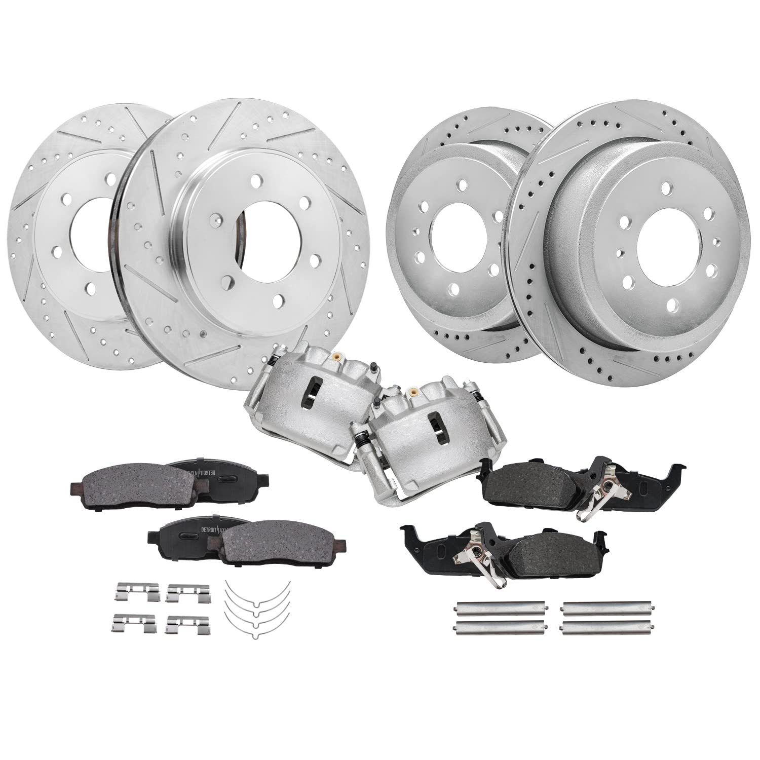 Detroit Axle - 4WD Brake Kit for 2005-2008 F-150 Lincoln Mark LT [6-Lug]