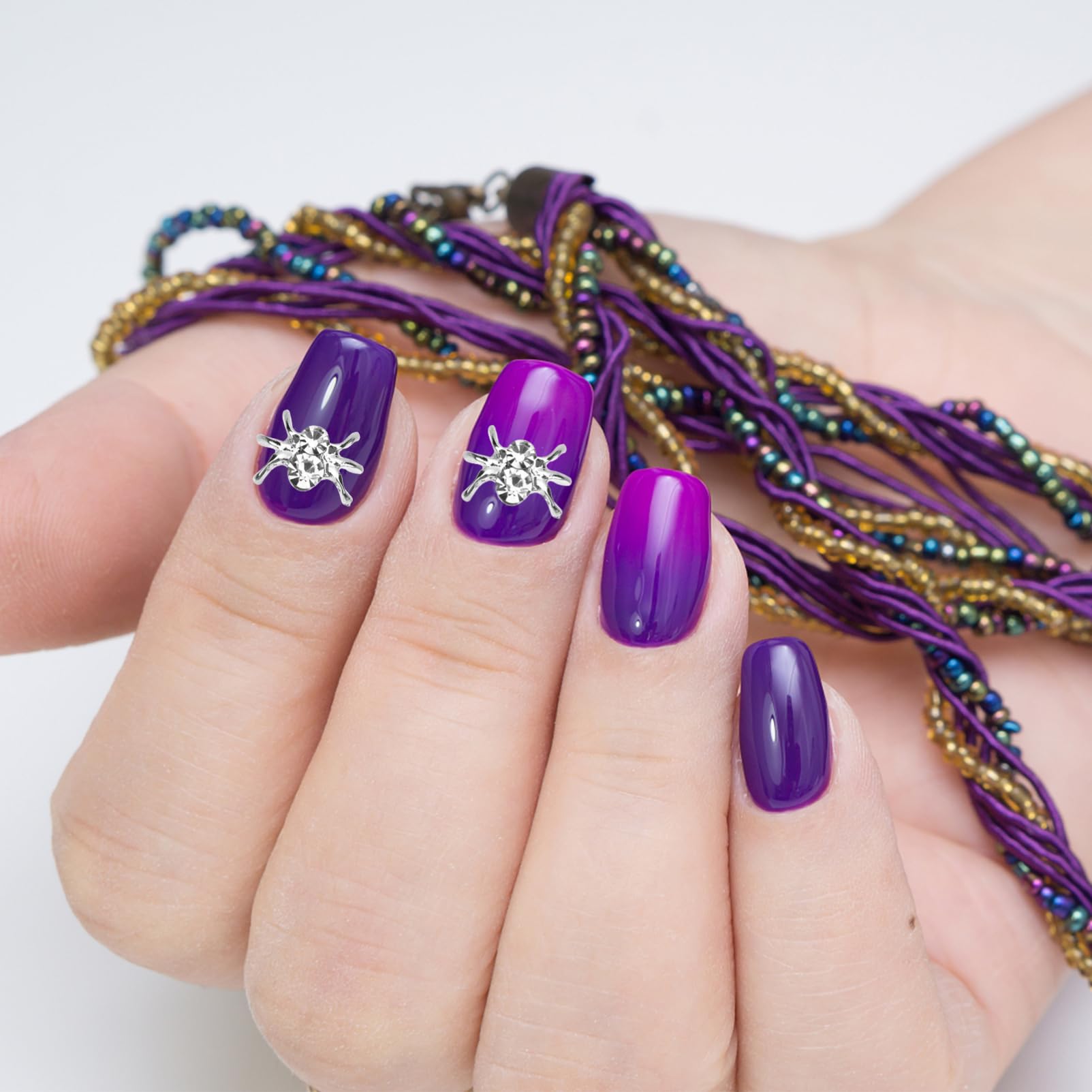 Healvian 5 Set Ciondoli Per Unghie Charms Per Nail Art Halloween Decorazioni Uniche Per Unghie Naturali E Facili Usare E Resistente Alla Deformazione 30 Pezzi*5