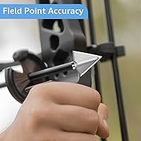 Vista 2 de Cabezas anchas de tiro con arco de acero inoxidable de grano 100125 para ballesta recurvo arco y arco compuesto