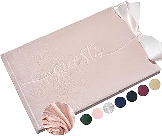Luxury Velvet Guest Book (100 Pages) - Sign-in Registry Guestbook & Keep...